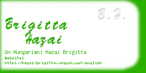 brigitta hazai business card